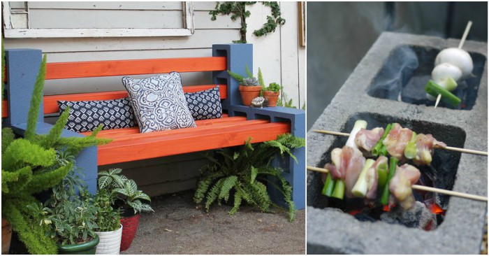 17 Unexpected Cinder Block Projects for your Home and Yard