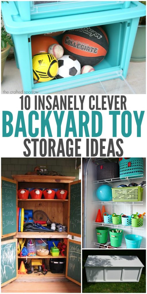 Outdoor toy clearance storage ideas