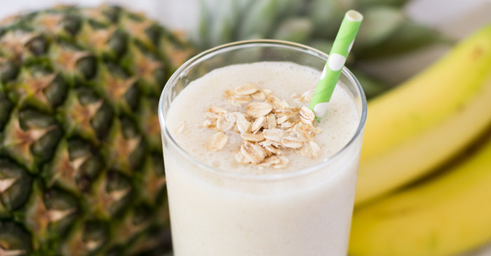 Pineapple Banana Breakfast Smoothie
