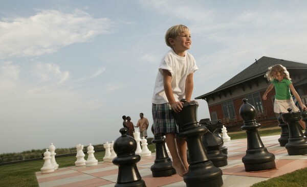 Backyard Game Ideas - Life size chess or checkers