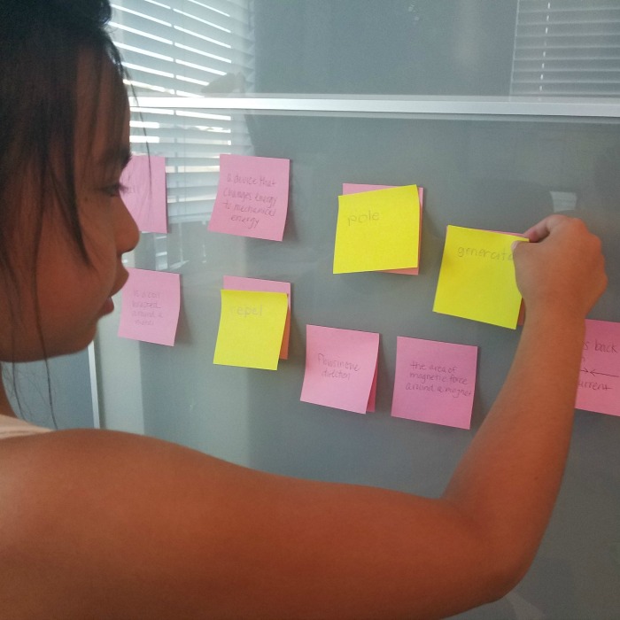 Simple Sticky Note Study Game