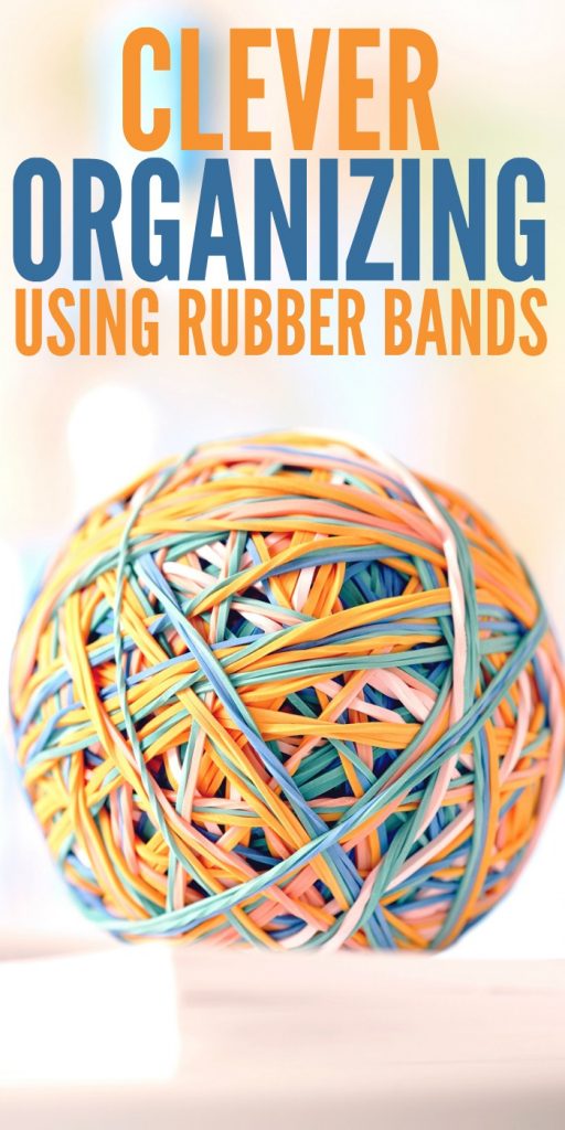 Clever Organizing Using Rubber Bands