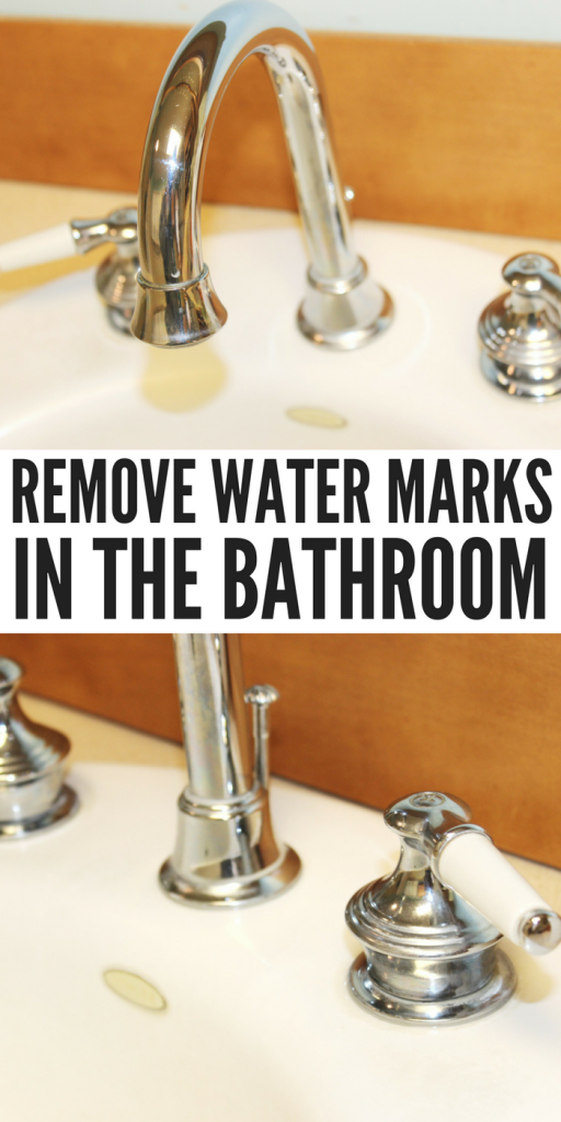 How to Clean Water Marks in Your Bathroom