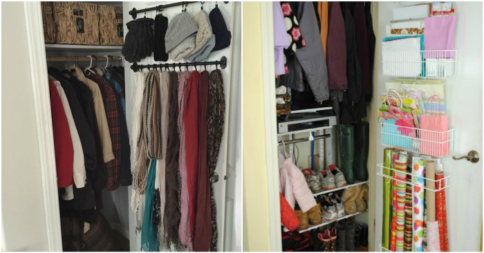 How To Declutter & Organize Your Coat Closet - 20+ Ideas For Families! -  Small Stuff Counts