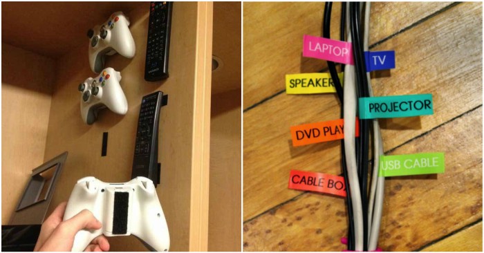 13 Genius Entertainment Center Organization Ideas
