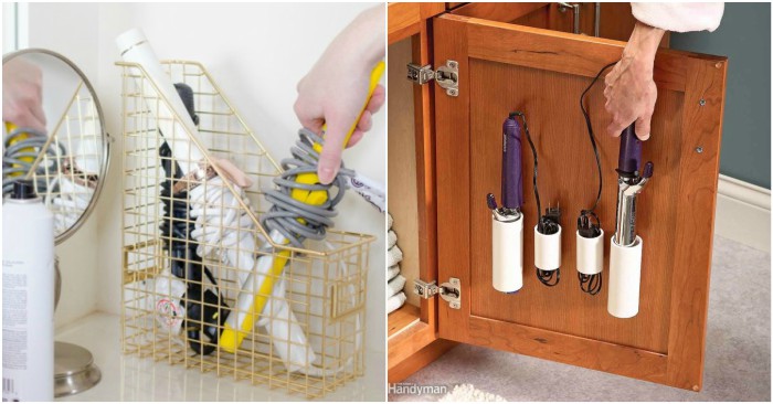 16 Clever Ways to Organize Hair Styling Tools