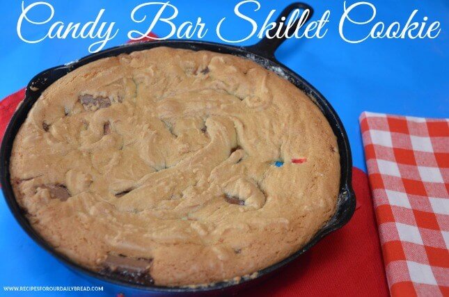 Candy Bar Skillet Cookie by Princess Pinky Girl