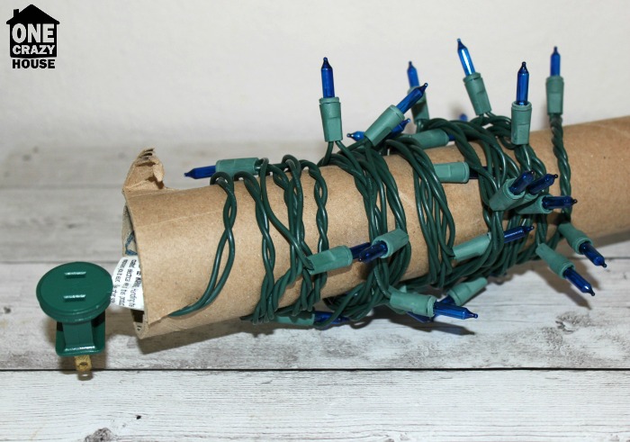 Christmas Lights Storage - Paper Towel Roll