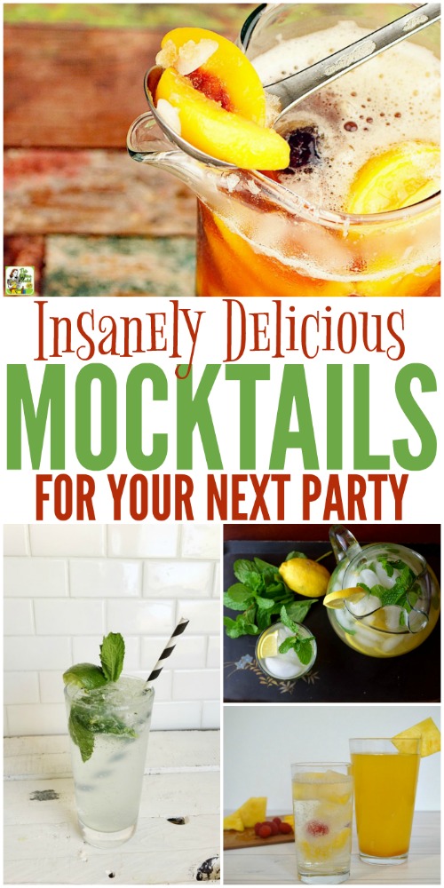 Simple Mocktail Recipes You'll LOVE! #Mocktails #MocktailRecipes #NonAlcoholic