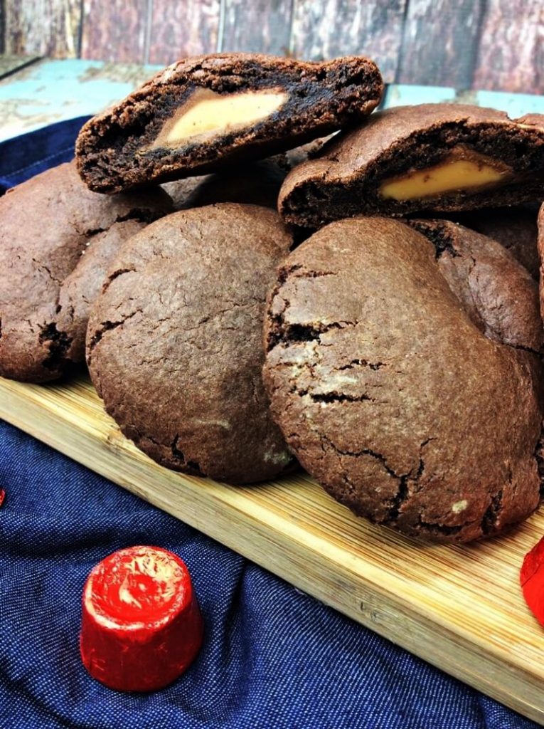 Rolo Stuffed Chocolate Cookies by Crayons & Cravings