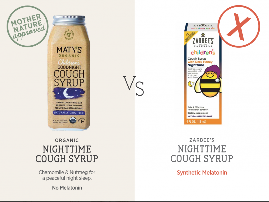 Maty's Nighttime Cough Syrup comparison
