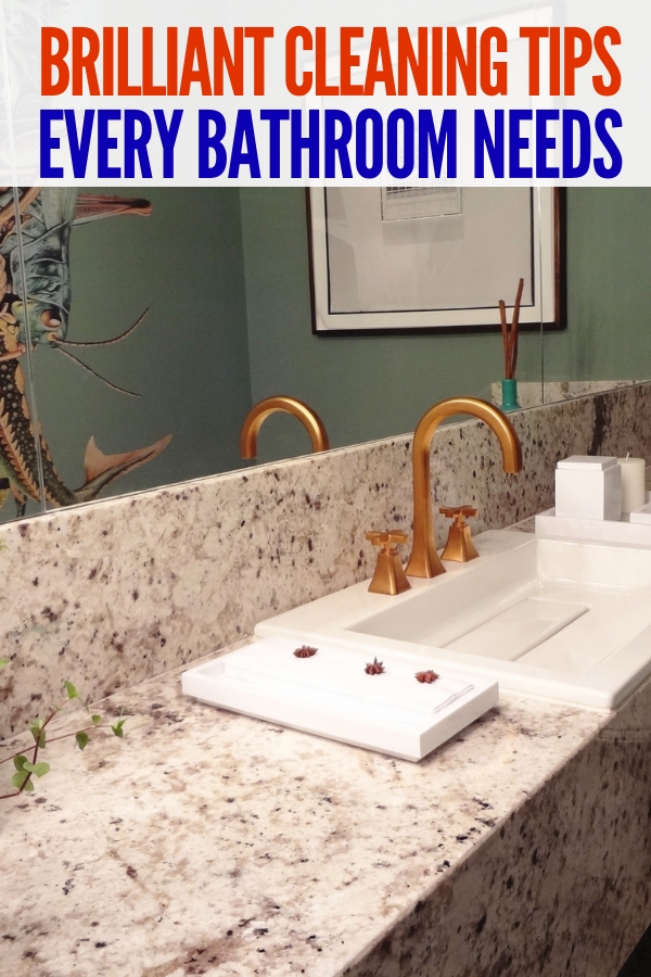 Looking for brilliant bathroom organizing ideas? Look no further than these simple decluttering tips! You'll love the ease of application! #declutter #bathroomorganizationideas #onecrazyhouse #cleaning