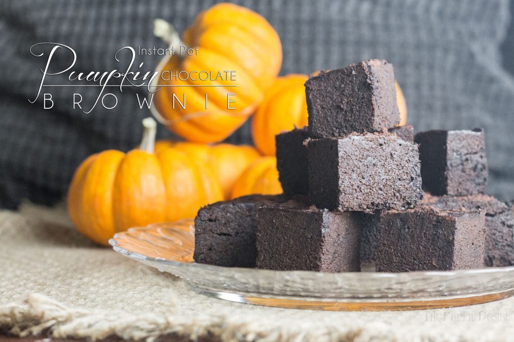 Gluten free Instant Pot Punpkin Brownies