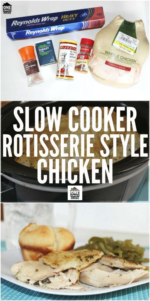 Crock Pot Rotisserie Style Chicken