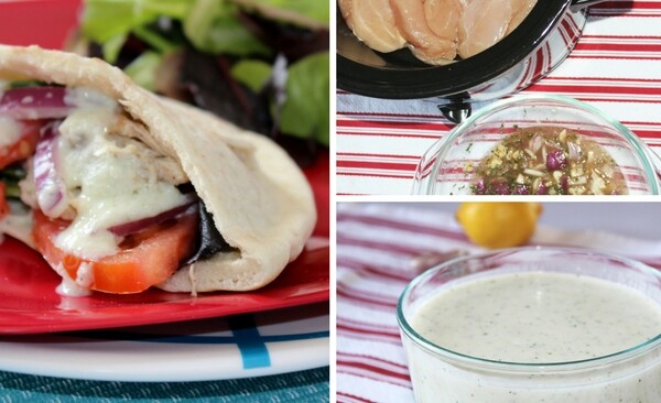 Crock Pot Chicken Gyros With Tzatziki Sauce (1)