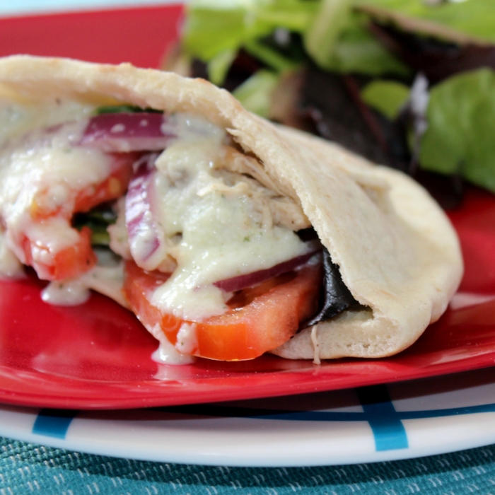 Crock Pot Chicken Gyros With Tzatziki Sauce For Quick Weeknight Meal