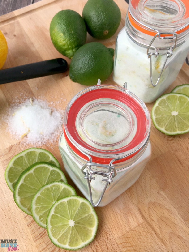 Back To School Teacher Gifts - citrus mint Epsom salt soak- A Mom Must Have 