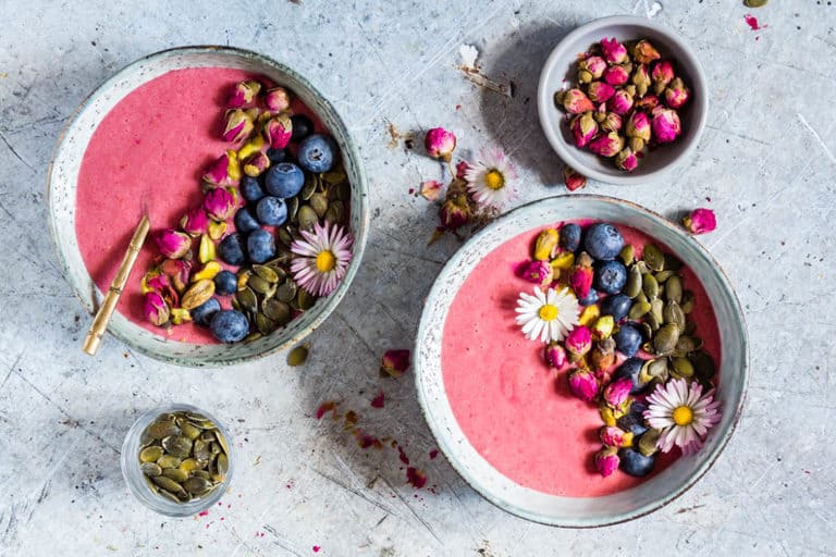 Summer Smoothie Bowls- Strawberry Blueberry Smoothie Bowl- Recipes From A Pantry