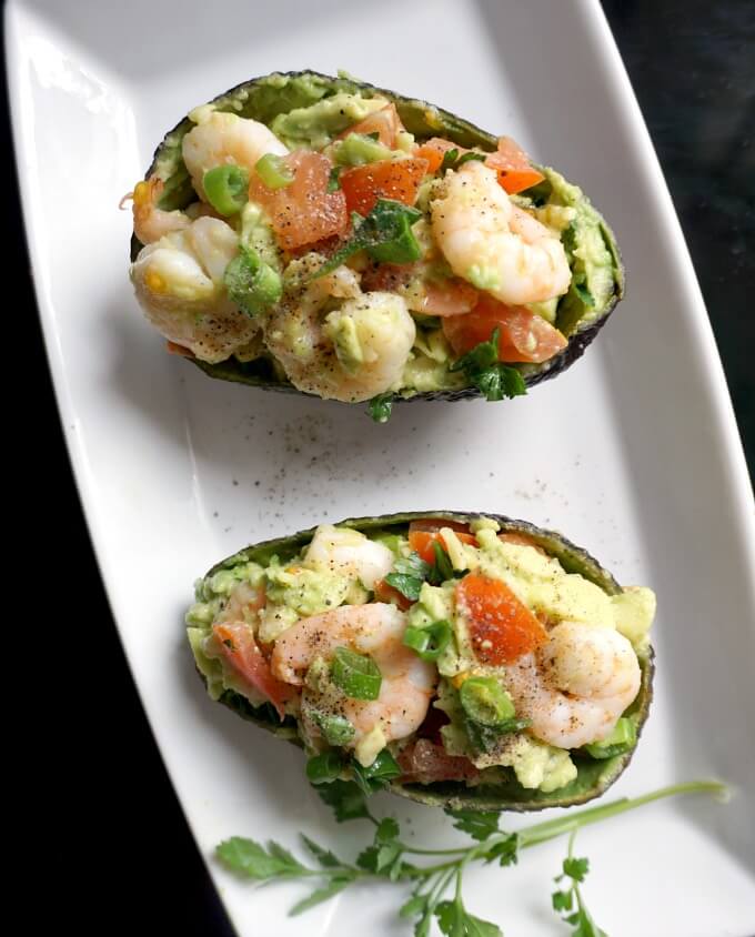 Avocado Recipes - Avocado Shrimp Recipe - My Gorgeous Recipes 