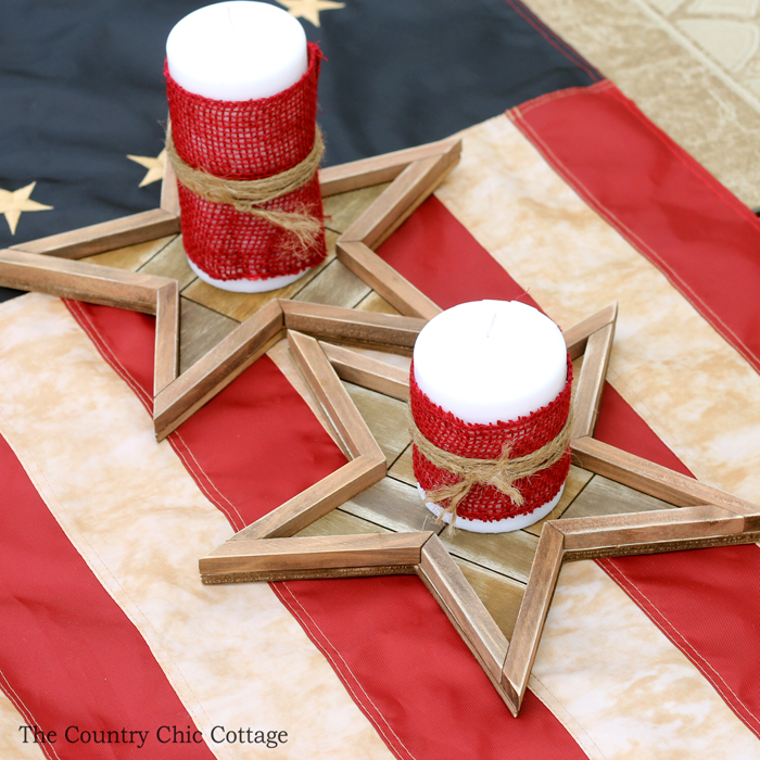 4th of July Crafts - 4th of July Centerpiece- The Country Chic Cottage