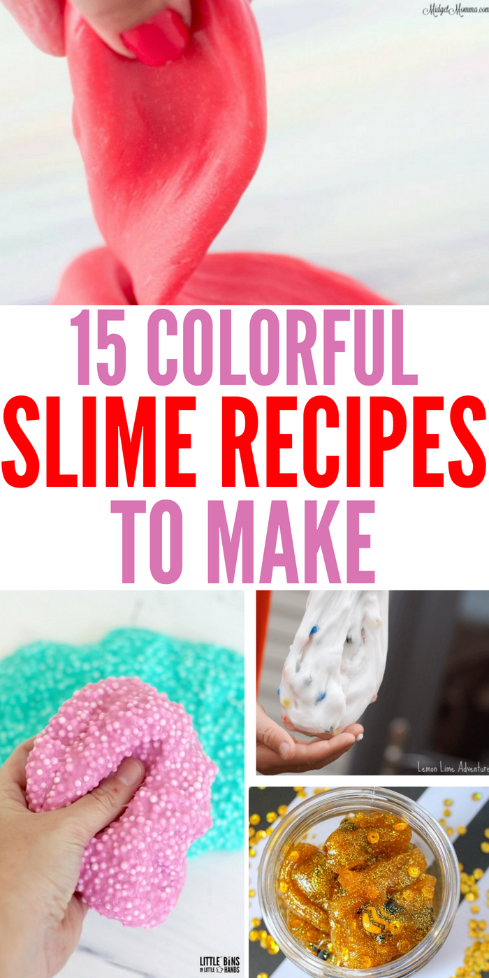 Best Slime Recipe For Making Slime - Little Bins for Little Hands