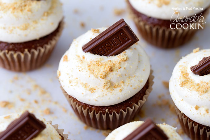 Summer Inspired Cupcake- Smores Cupcake-Amandas Cookin