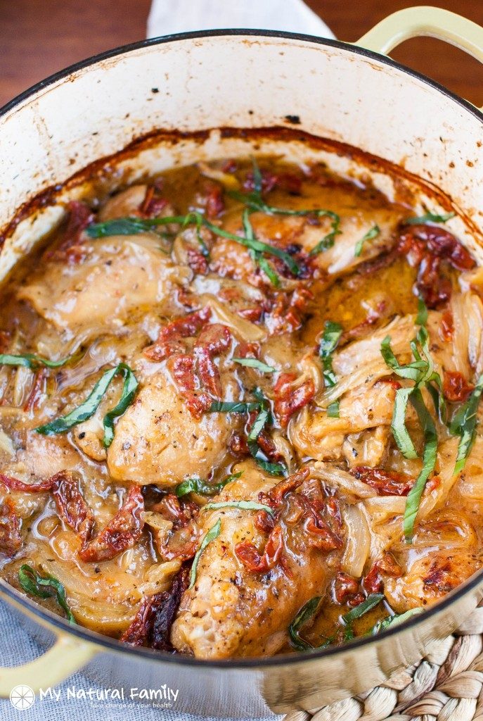 Instant Pot Whole30 Recipes - Sun dried chicken thighs - My Natural Family