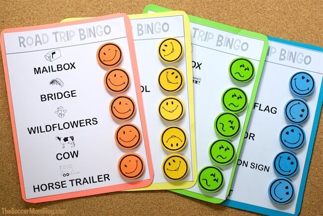 Road Trip Printables - Road Trip Bingo - The Soccer Mom Blog