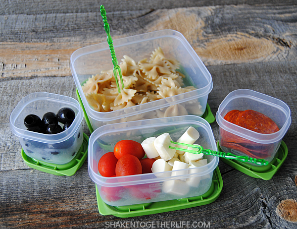 No Sandwich Lunches - Pasta Salad-Shaken Together Life