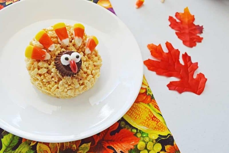 no-bake Thanksgiving turkey treat