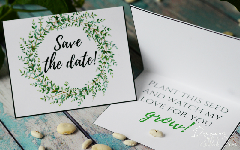 Wedding DIY - Personalized Seeds - Down Red Bud Drive 