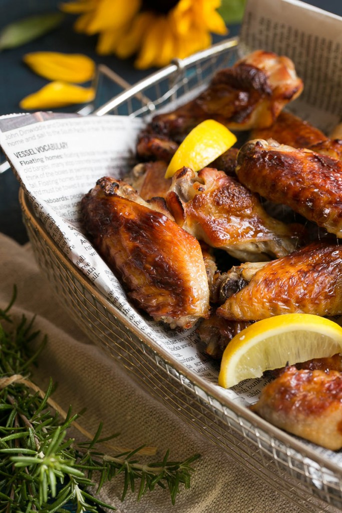 Chicken Wing Recipes - Crispy Lemon Chicken Wings -Dinner At The Zoo