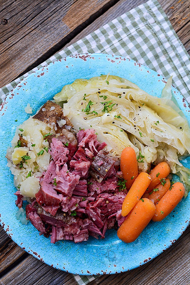 Comfort Food Recipes - Corned Beef and Cabbage - The Salty Pot 