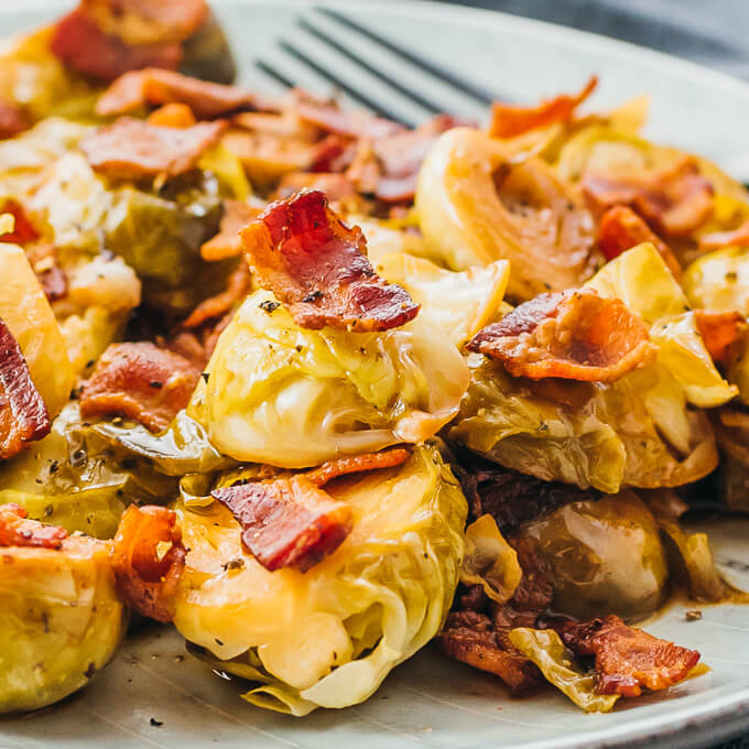 Instant Pot Holiday Side Dishes - Brussels Sprouts -Savory Tooth