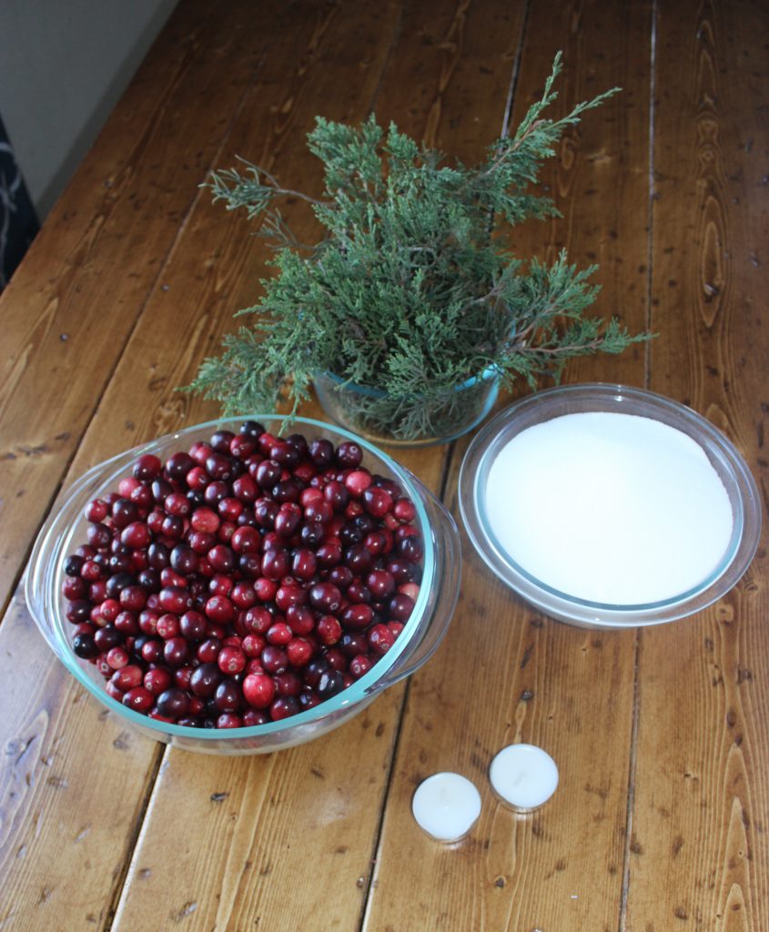 5 Minute Christmas Table Centerpiece