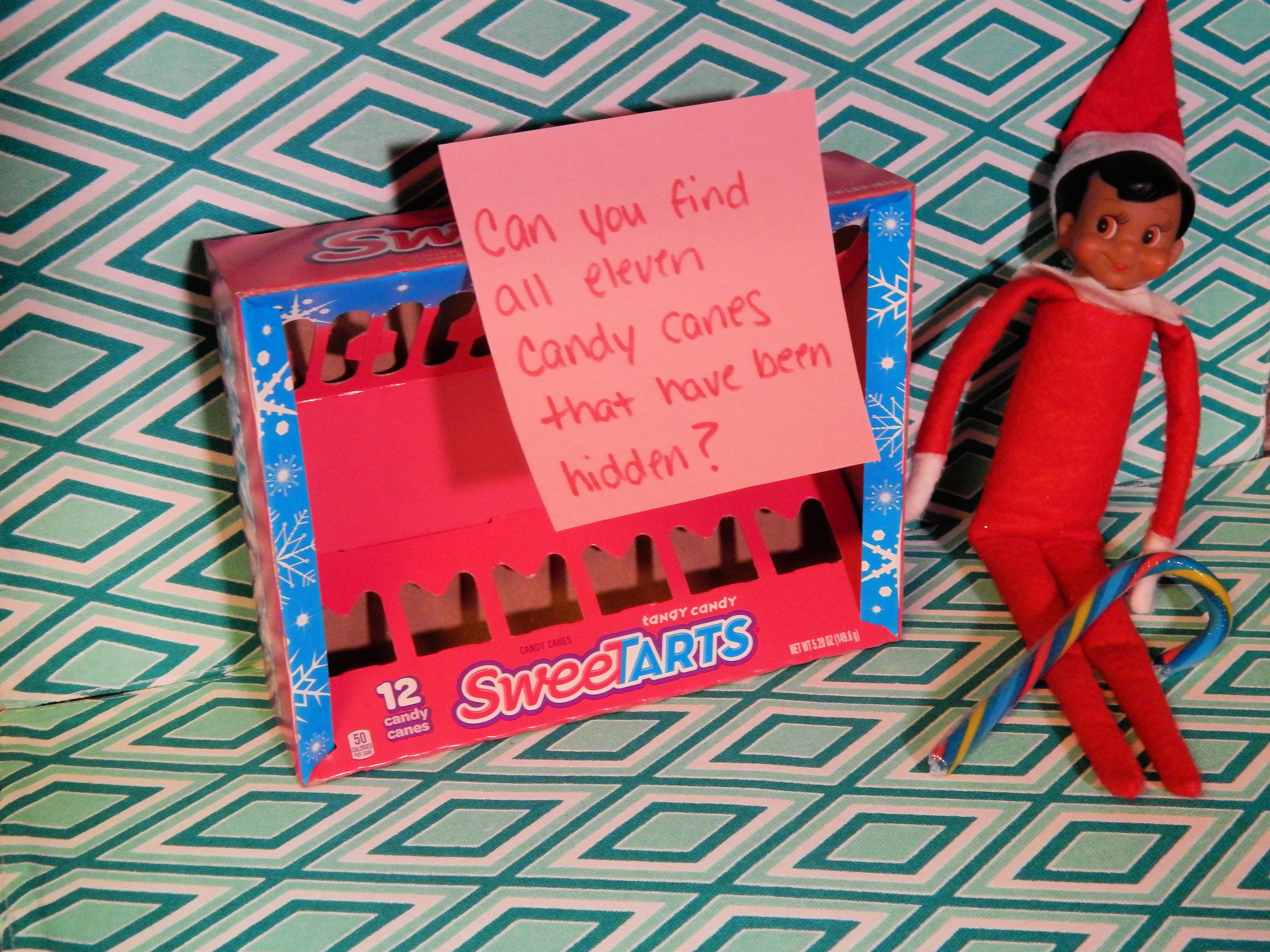 Elf On The Shelf Candy Cane Hunt