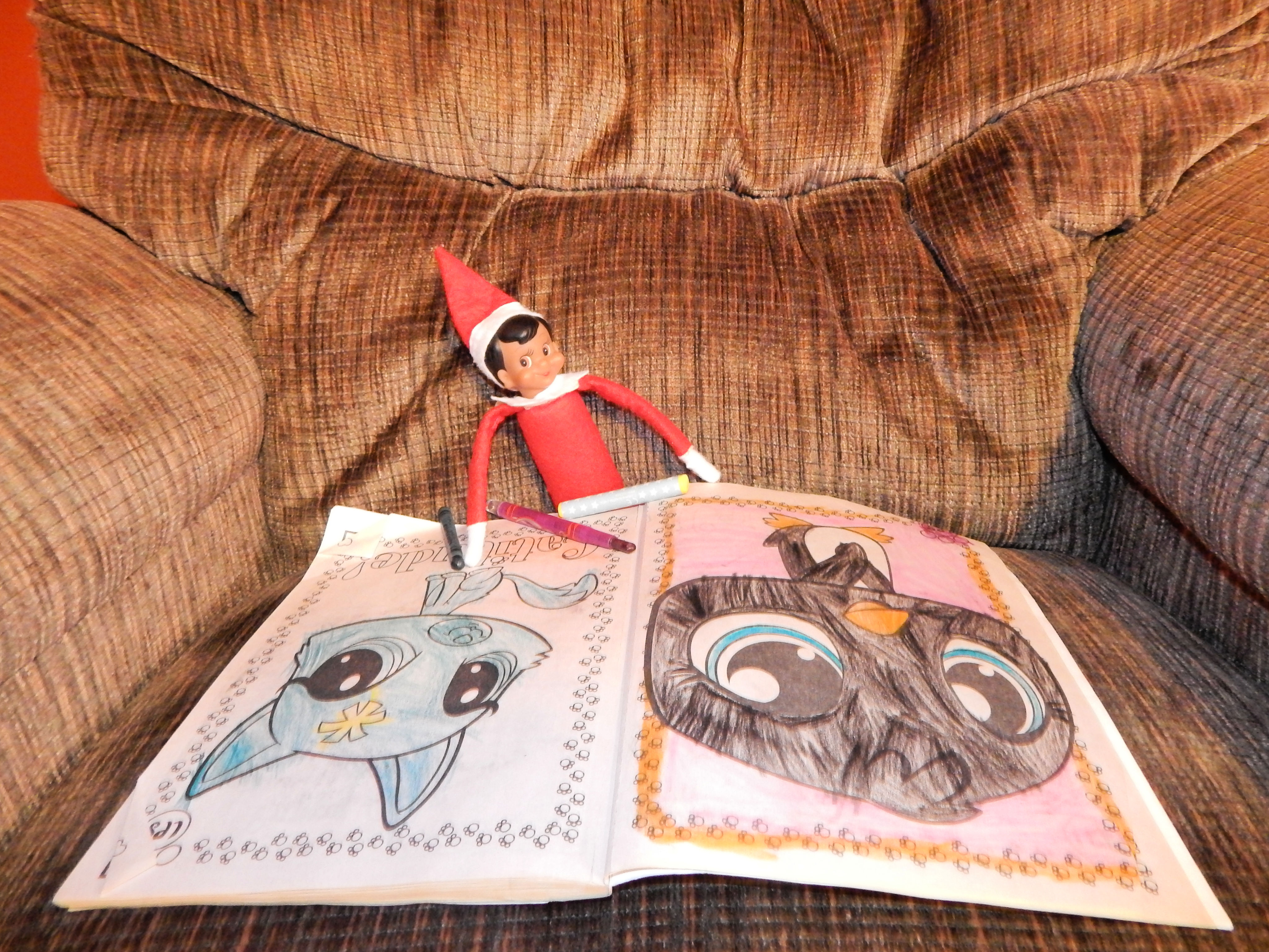 Elf On The Shelf Coloring