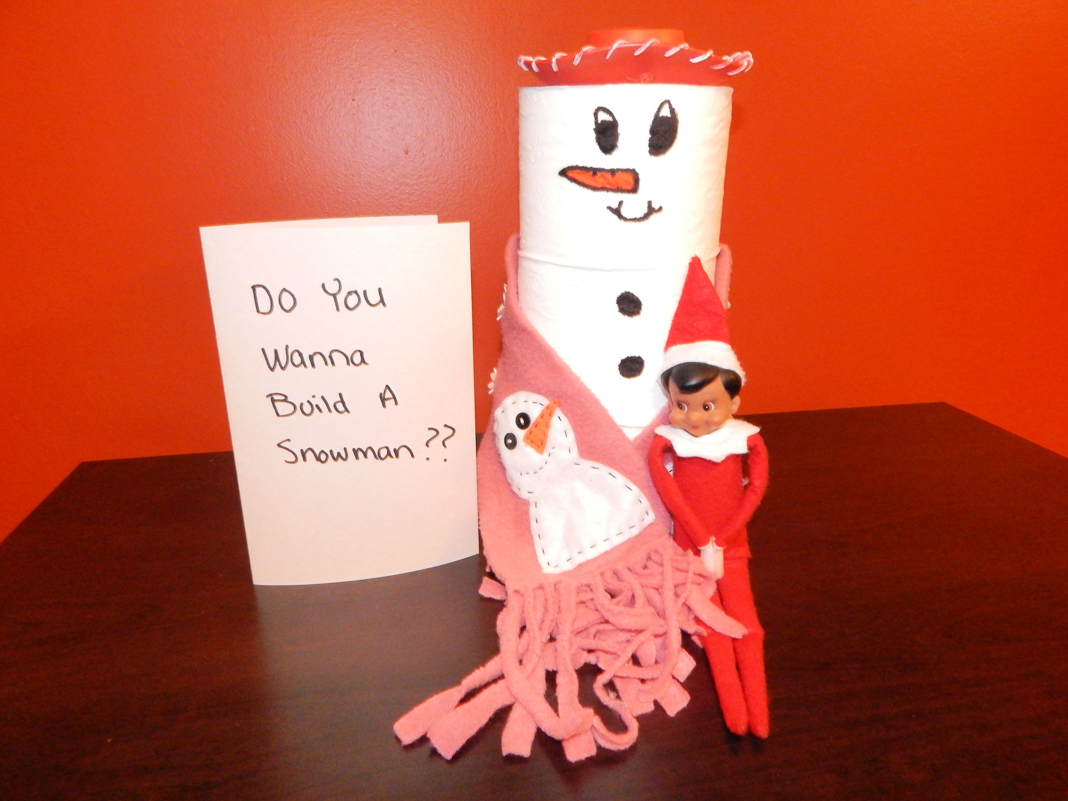 Elf On The Shelf Building A Snowman