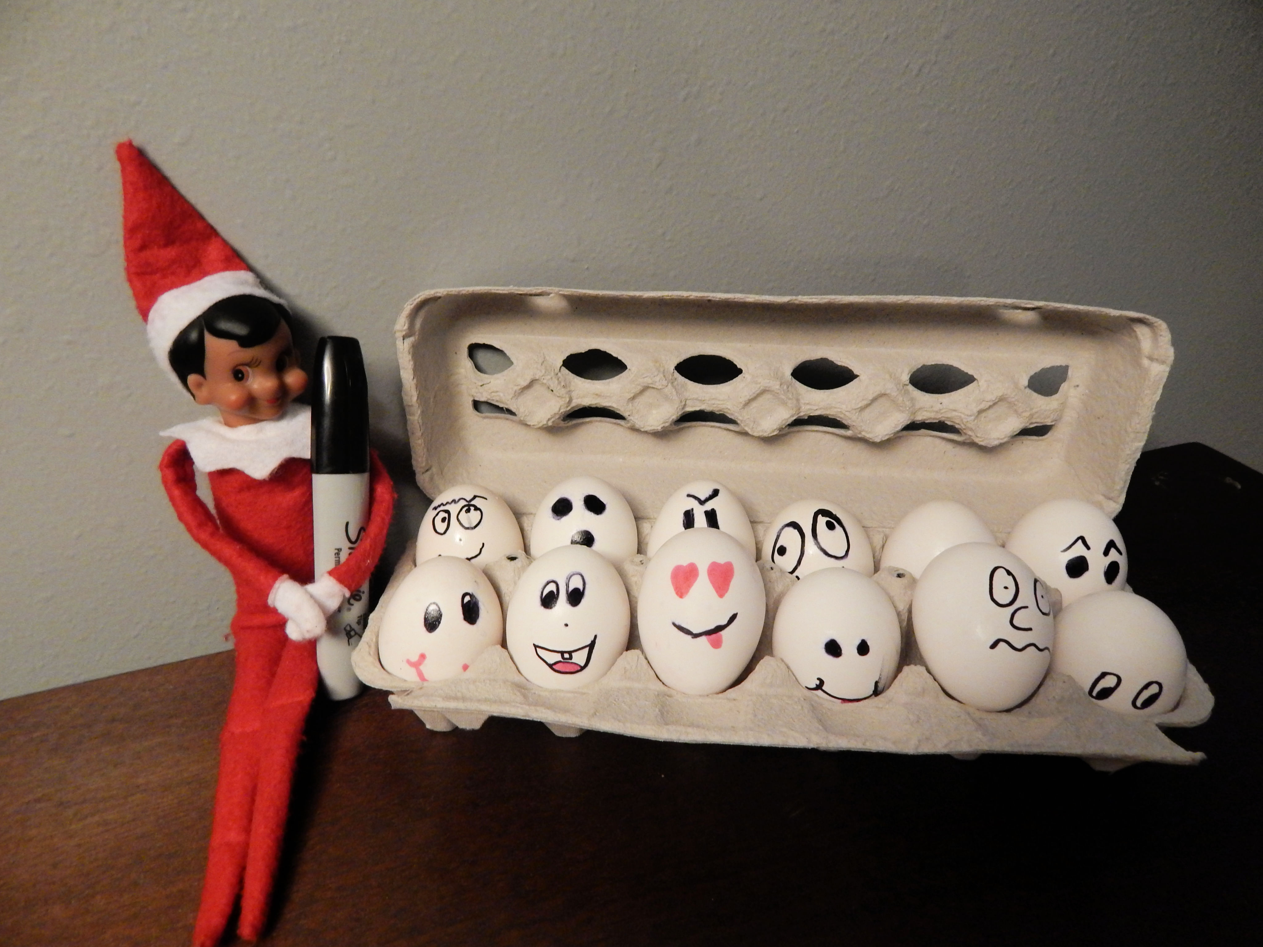 Elf On The Shelf Egg Decorating