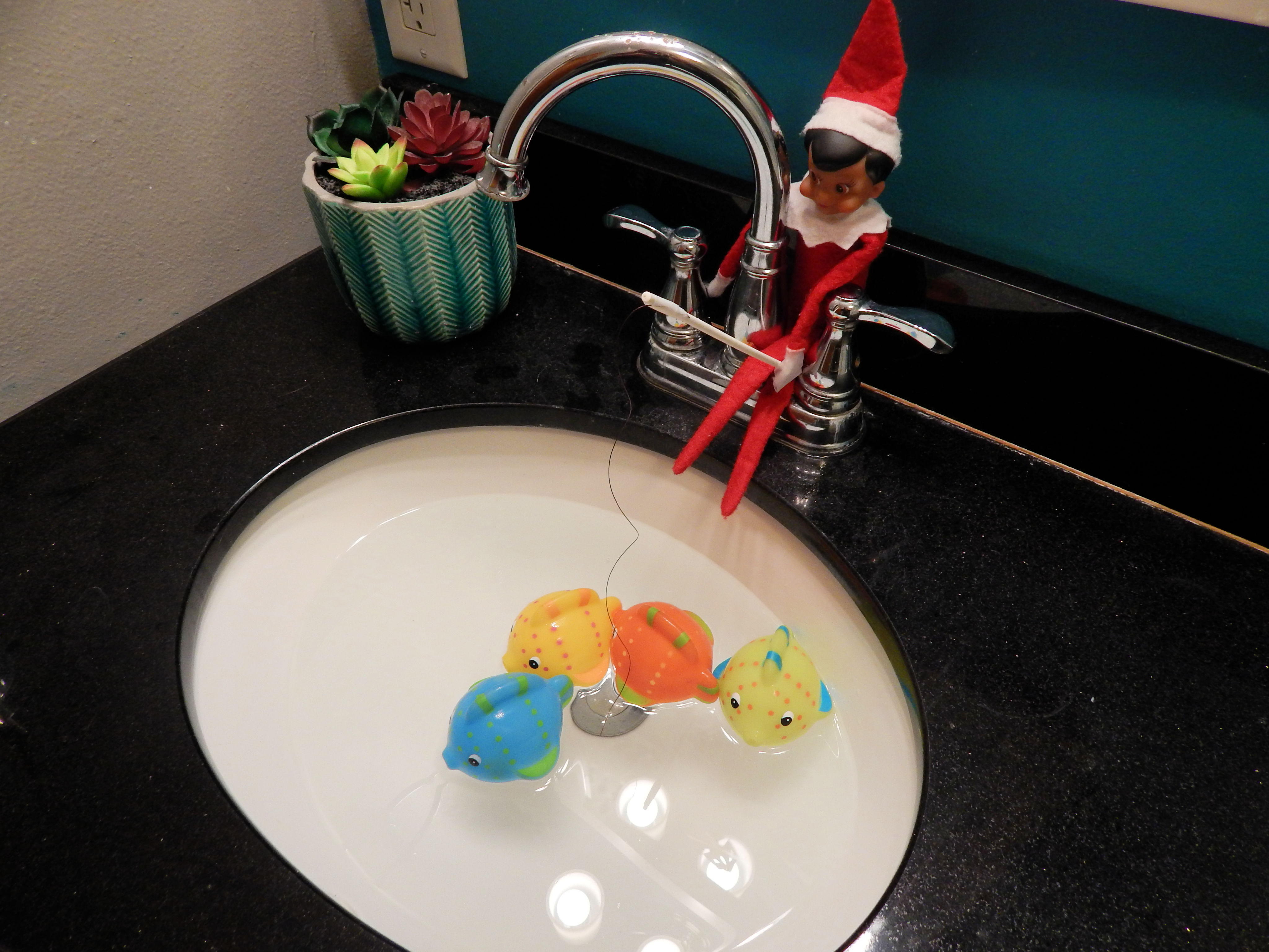 Elf On The Shelf Fishing Idea