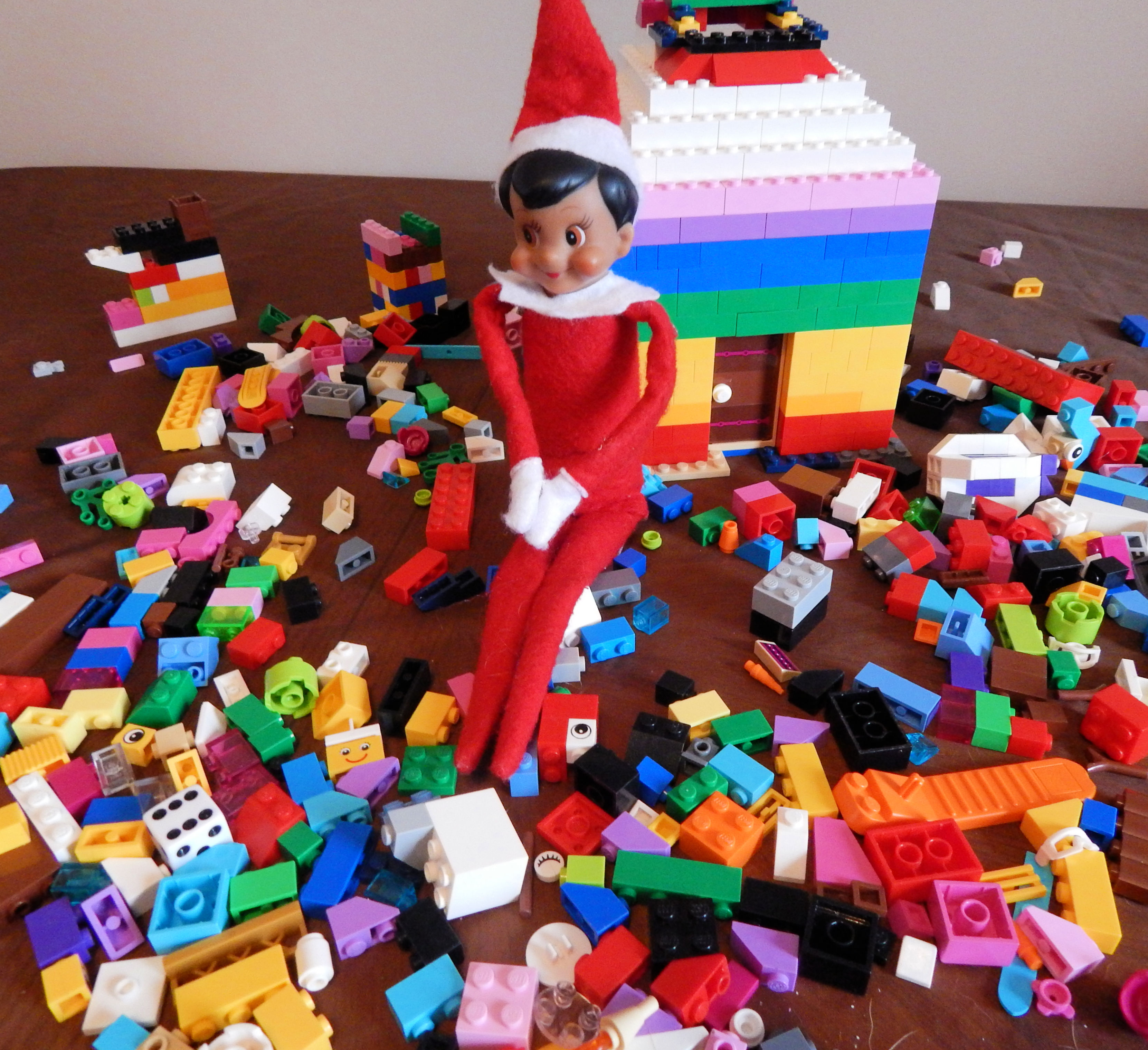 Playful elves run Assembly Theatre in LEGO Christmas window