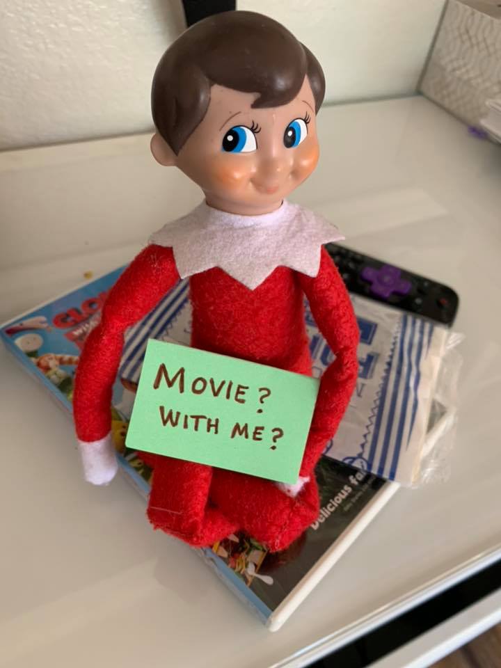 Elf On The Shelf Movie Night