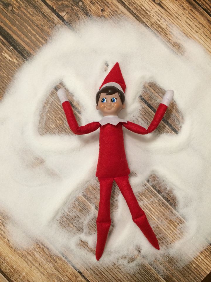 Elf On The Shelf Snow Angel