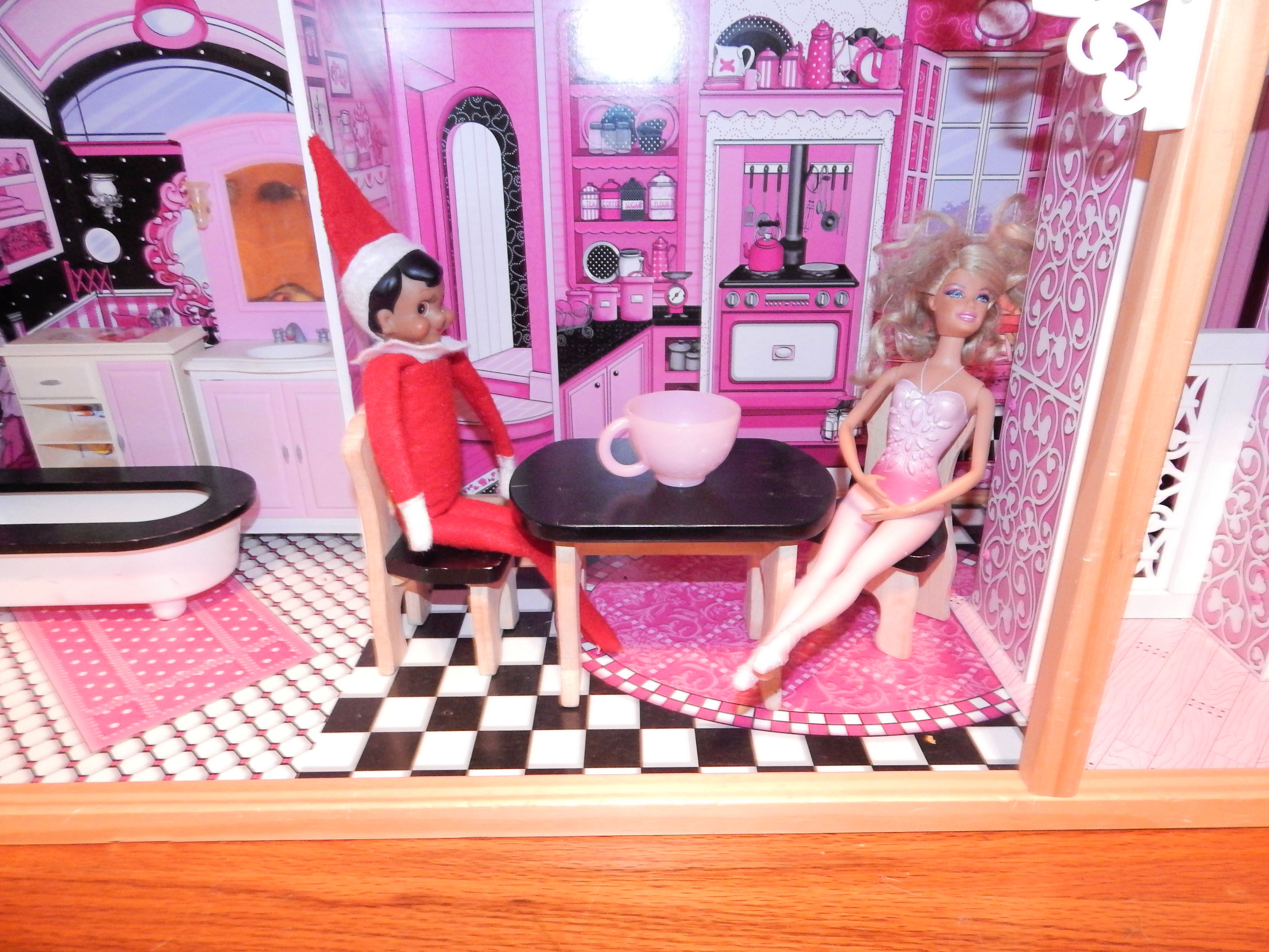 Tea Party With Elf On The Shelf