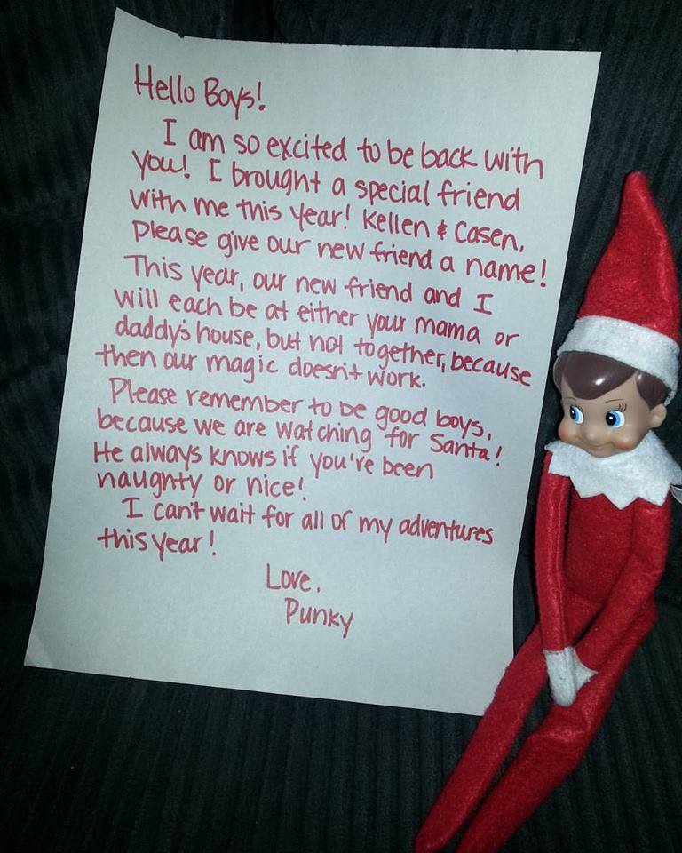 Elf On The Shelf For Divorced Families