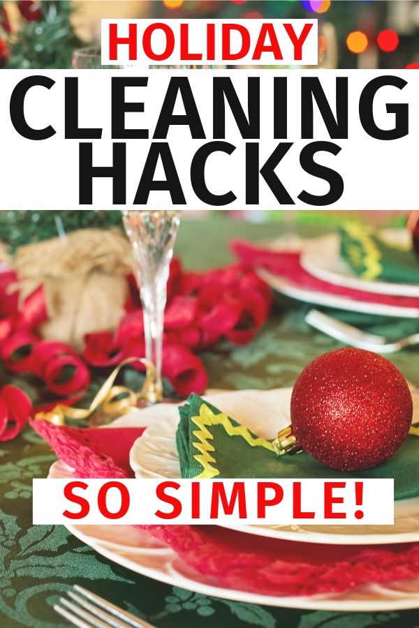 holiday cleaning hacks 