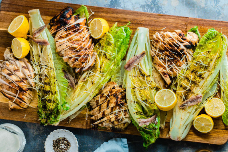 15 Tasty Low Carb Summer Recipes - Chicken Caesar Salad