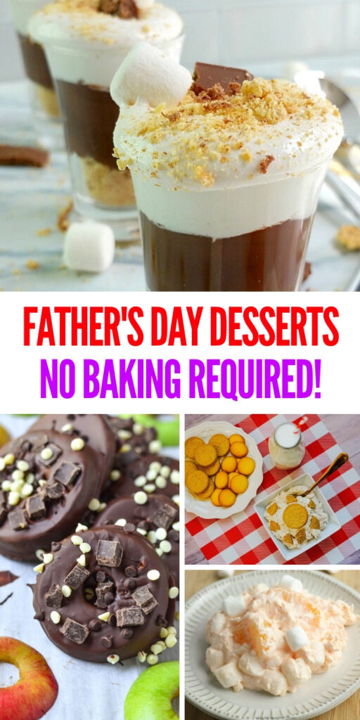 These delicious no bake desserts are perfect for Father's Day or any other day that a dessert is needed! Leave those ovens off for these desserts! #nobakedesserts #fathersday #desserts #onecrazyhouse