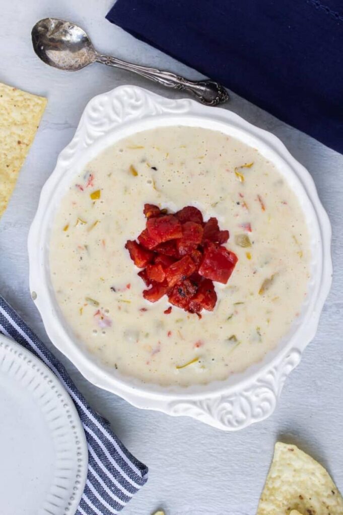 Enjoy Mexican appetizers like this white queso