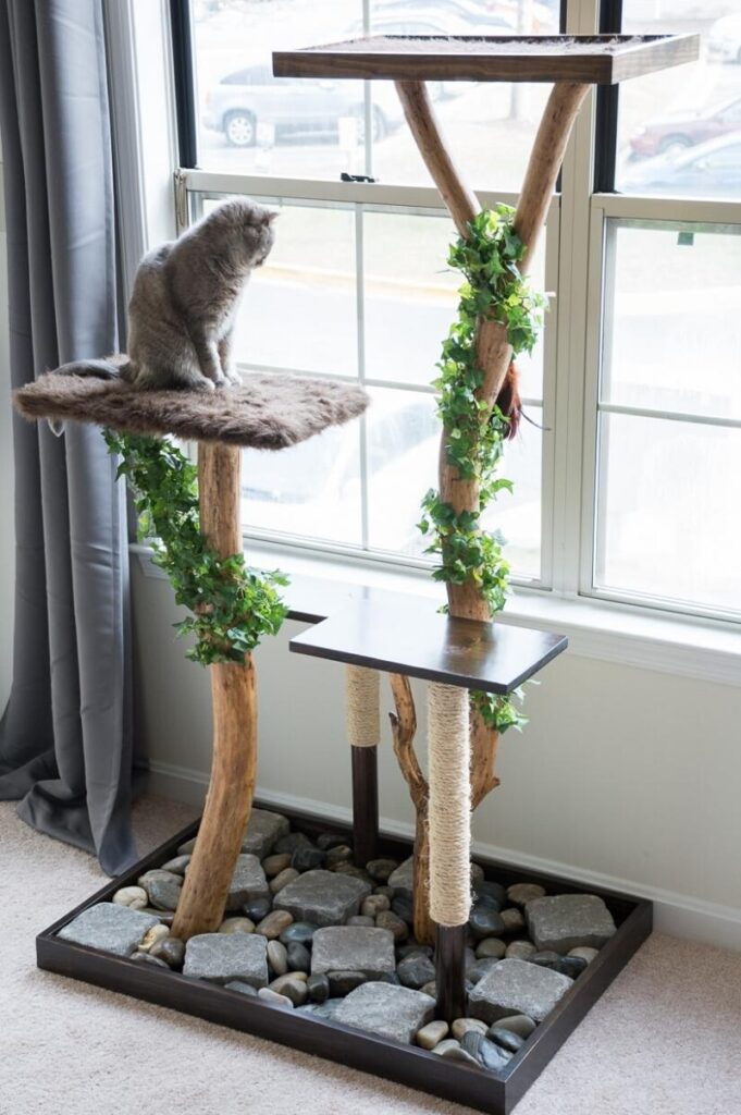 Great example of DIY cat trees